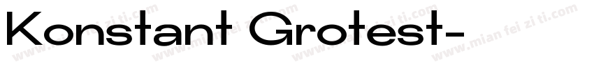 Konstant Grotest字体转换